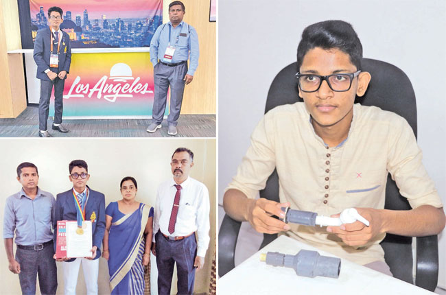 පාසල් සිසුවා කරාම කෙවෙනියක් සාදා ඇමරිකාවේ ලොස් ඇංජලීස් විද්යා ප්රදර්ශනයේ විශිෂ්ටතා සම්මානය දින 1 Iri News image 2 Iri News